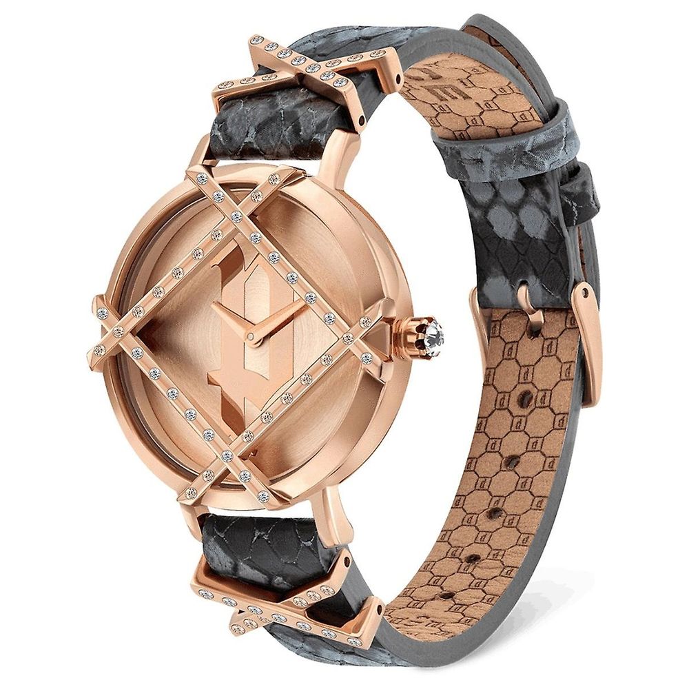 Policijska siva usnjena ura