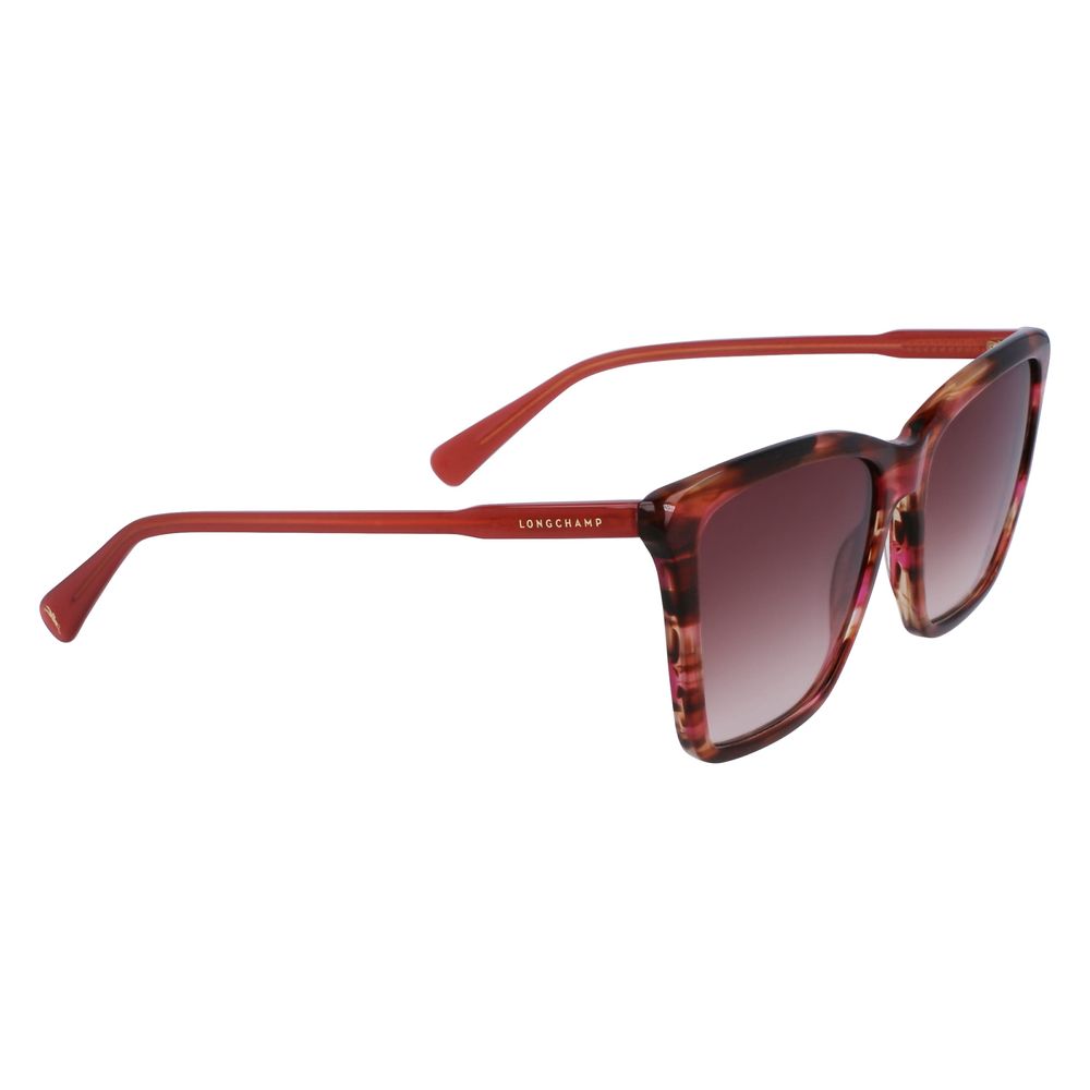 Longchamp Red Haircalf Sunglasses