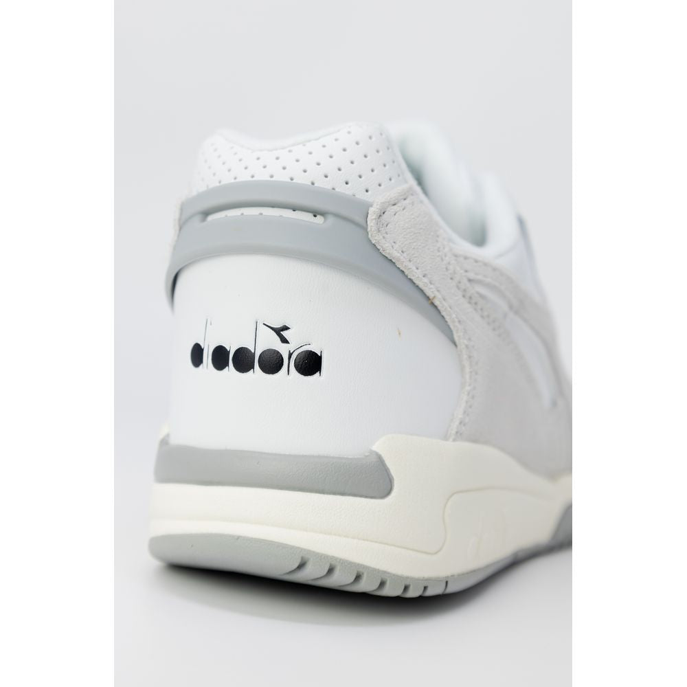 Diadora White Artificial Leather Sneaker
