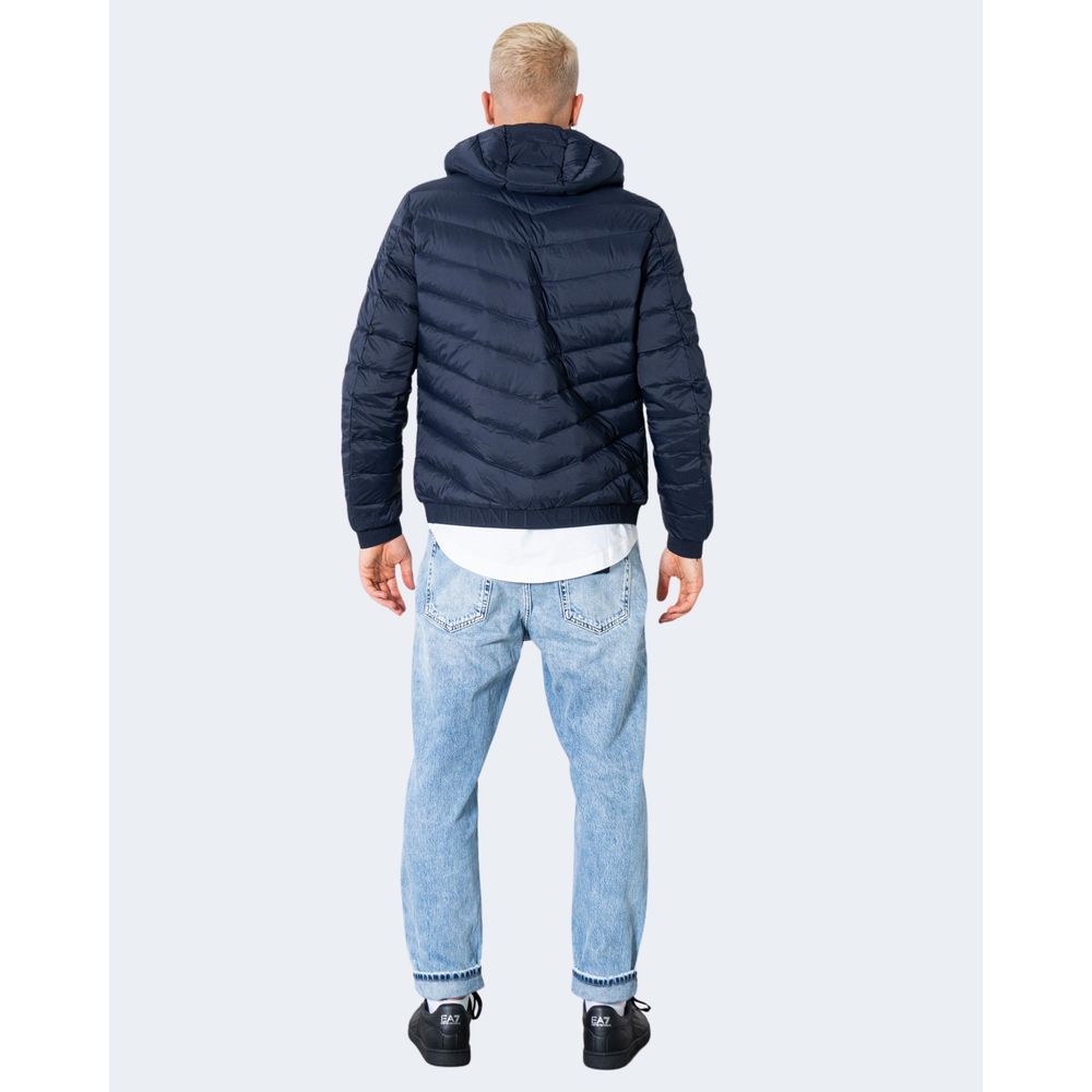 Armani Exchange Modri poliestrski suknjiči in plašč