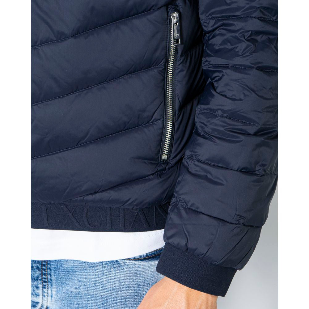 Armani Exchange Modri poliestrski suknjiči in plašč