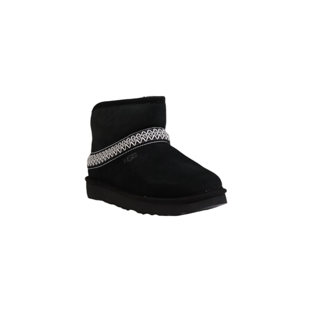 UGG Black Suede Leather Ankle
