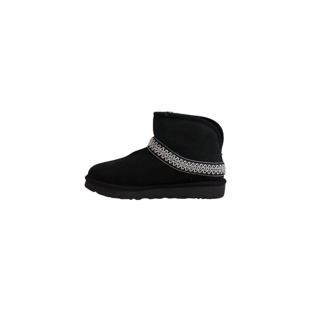 UGG Black Suede Leather Ankle