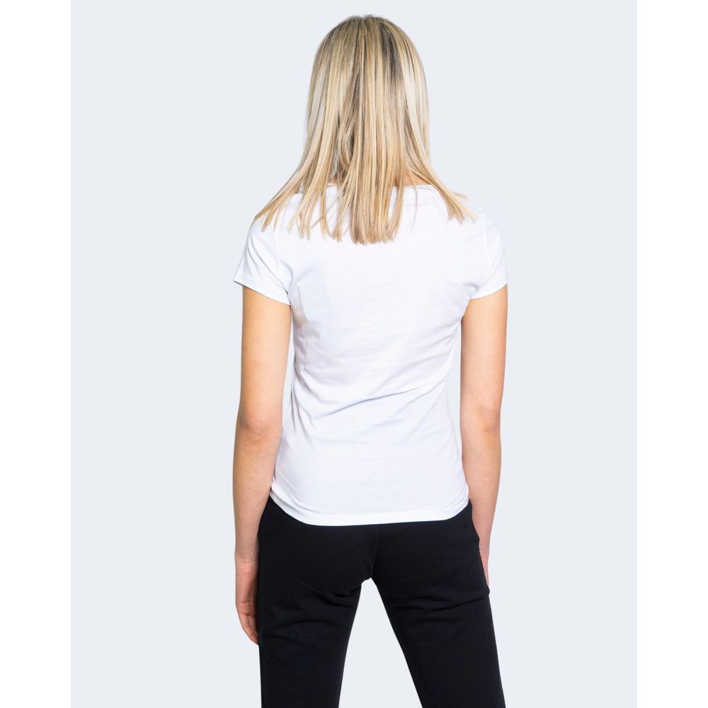 Armani Exchange Bela bombažna majica