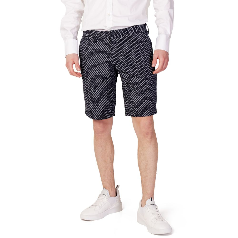 Armani Exchange Modre bombažne kratke hlače