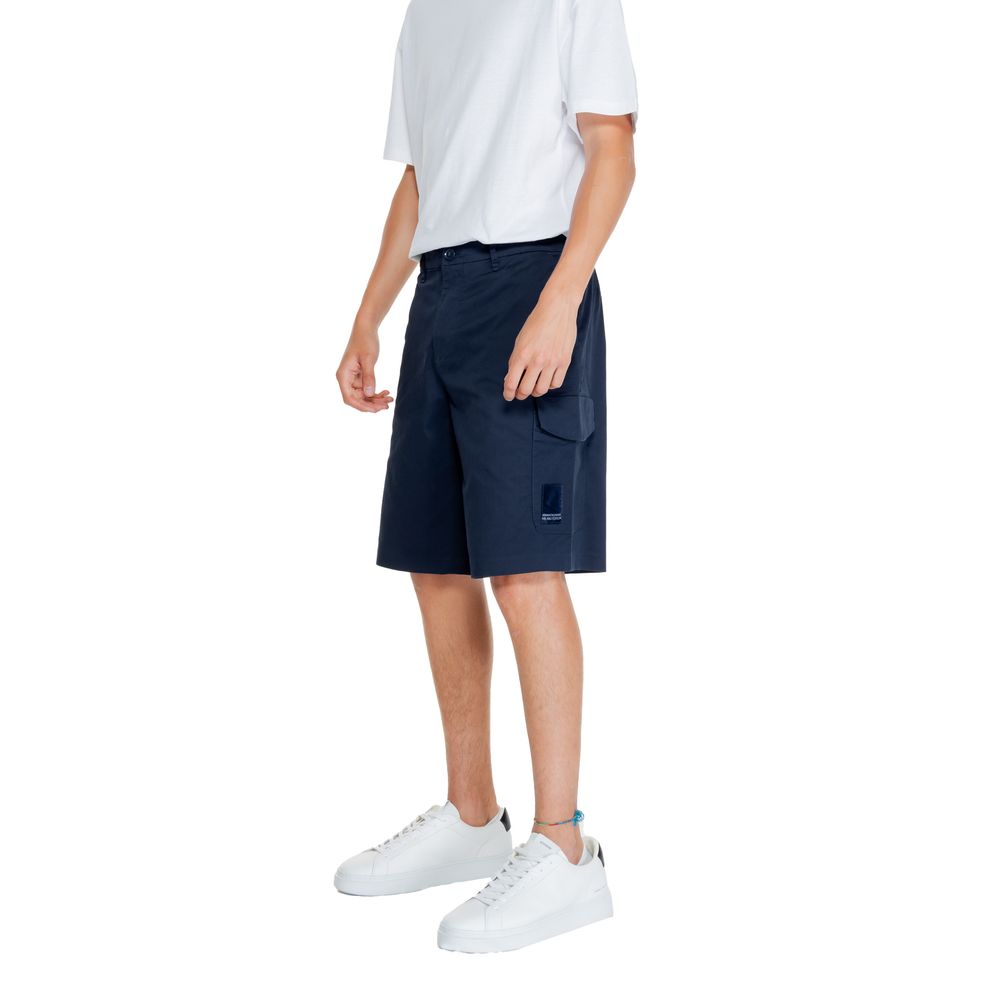 Armani Exchange Modre bombažne kratke hlače