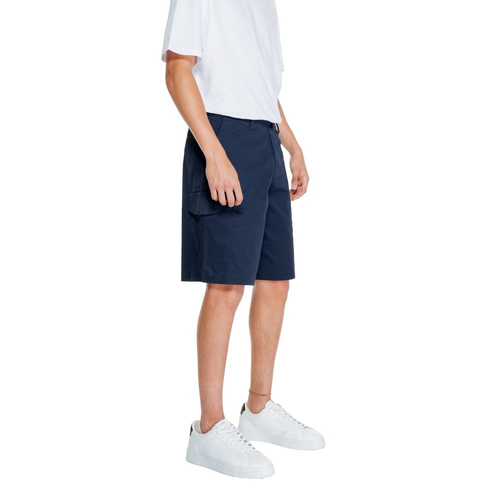 Armani Exchange Modre bombažne kratke hlače