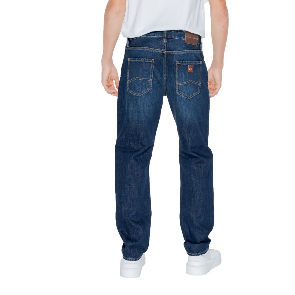 Armani Exchange Modre bombažne kavbojke in hlače