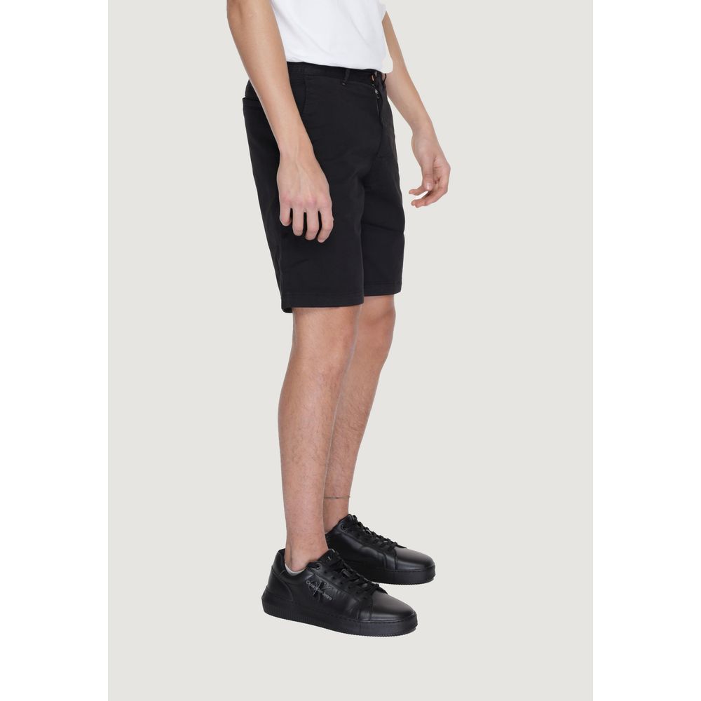 Hugo Boss Black Cotton Bermuda