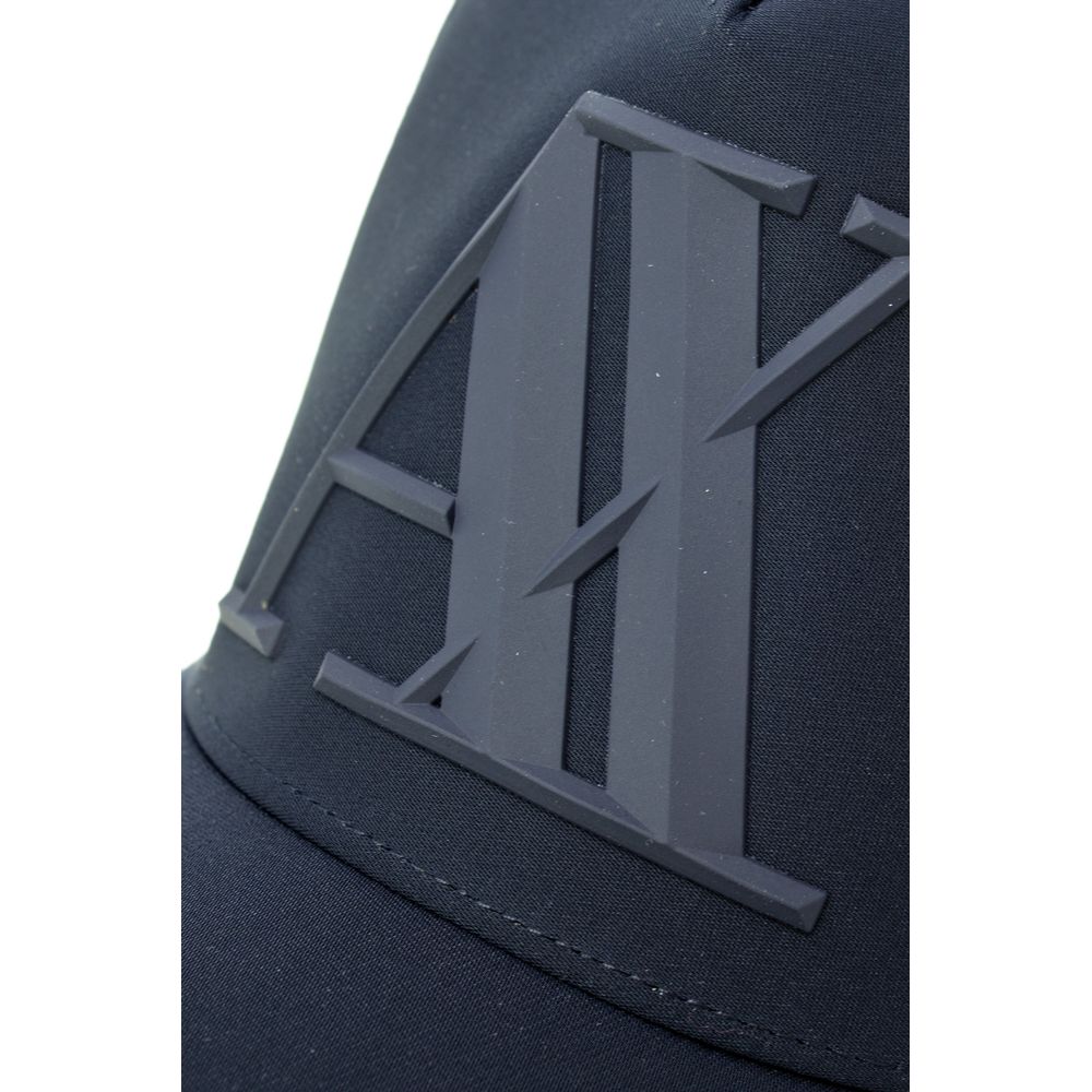 Armani Exchange Modri poliester Klobuki in kape