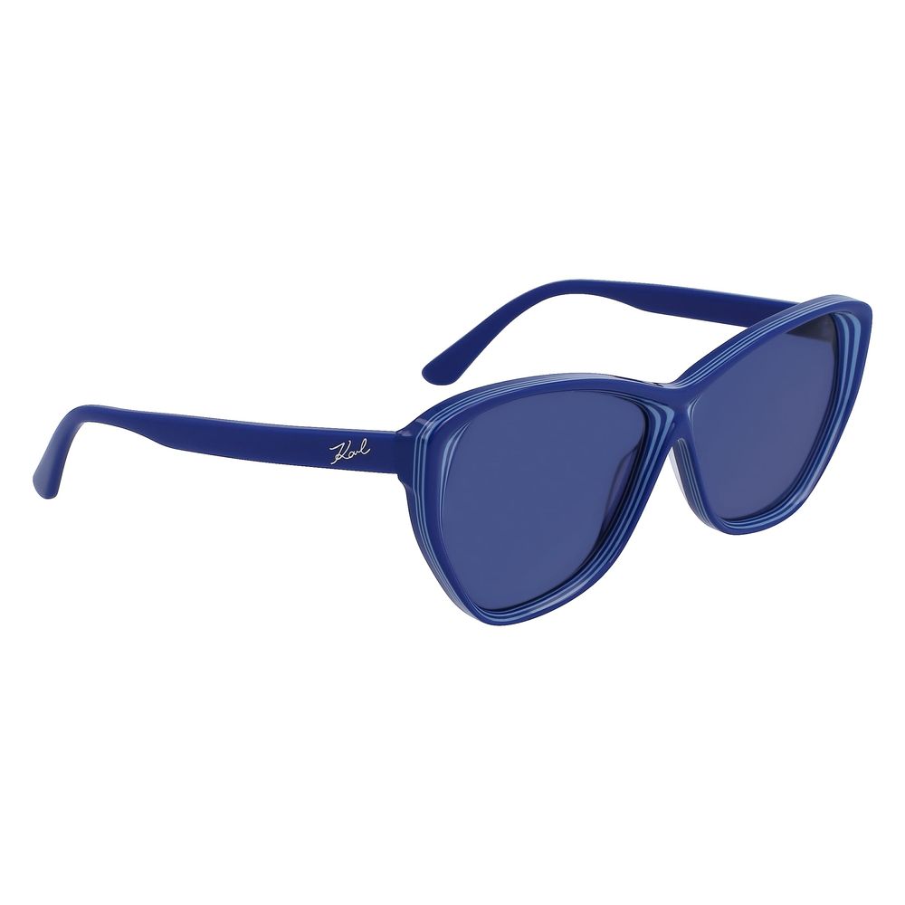 Karl Lagerfeld Blue Haircalf Sunglasses