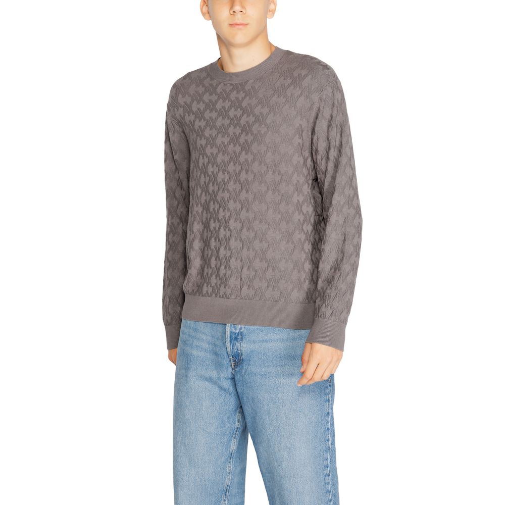 Armani Exchange Siva majica iz viskoze