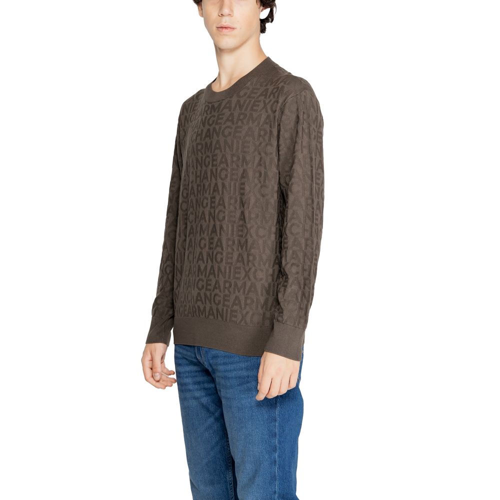 Armani Exchange Zelena majica iz viskoze