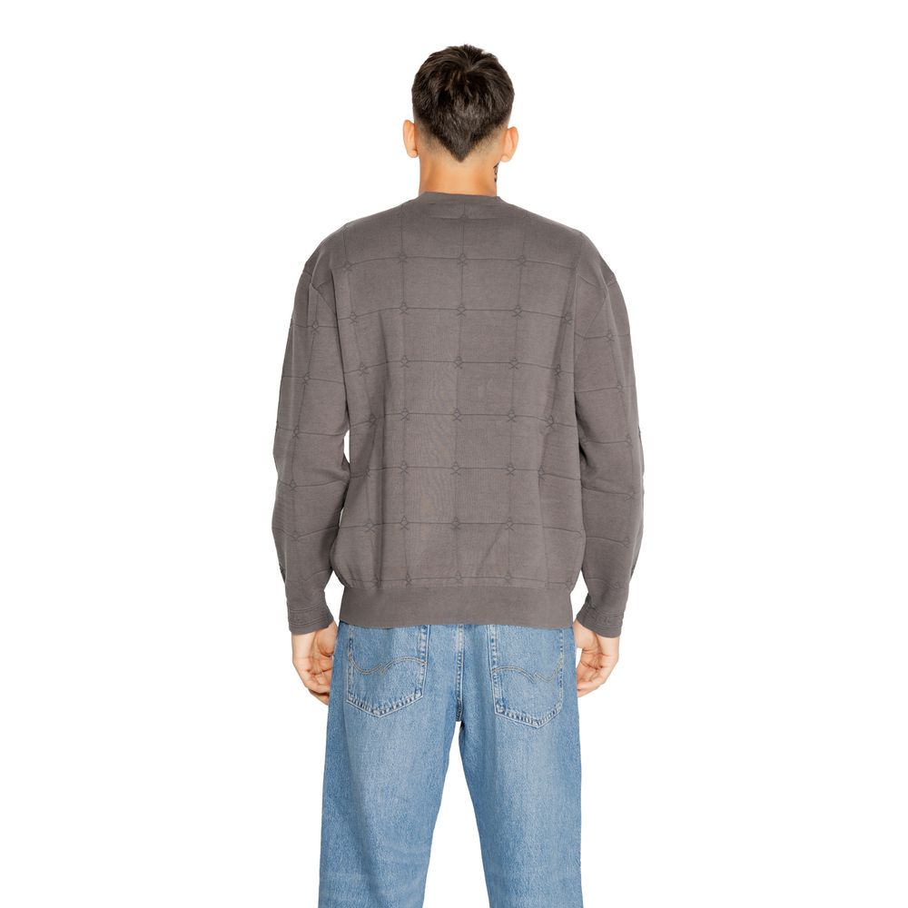 Armani Exchange Siva bombažna majica