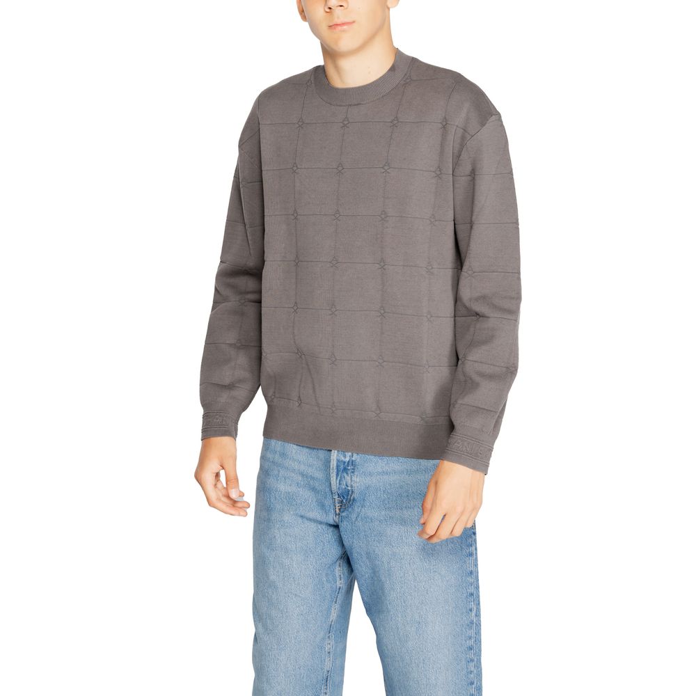 Armani Exchange Siva bombažna majica
