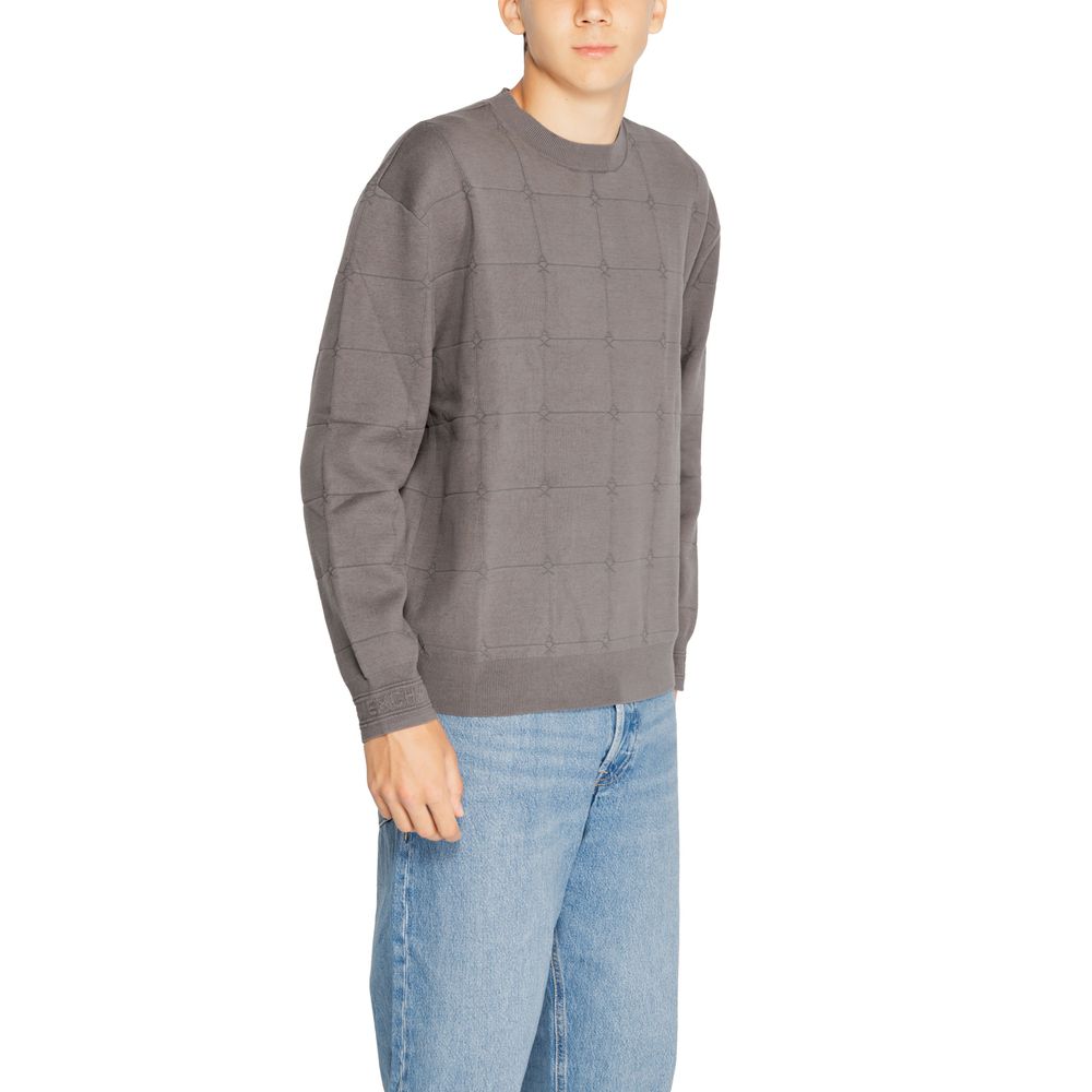 Armani Exchange Siva bombažna majica