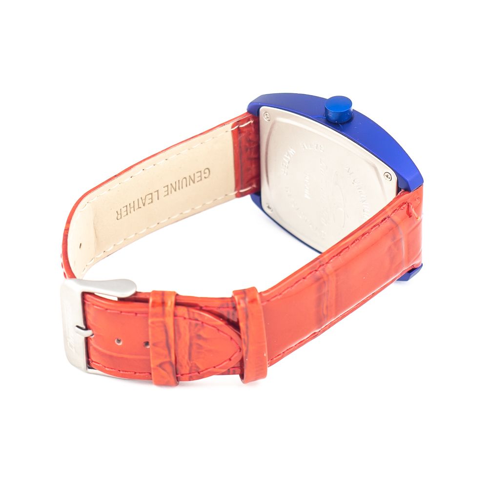 Chronotech rdeča usnjena ura