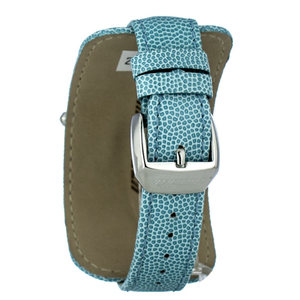 Chronotech zelena usnjena ura