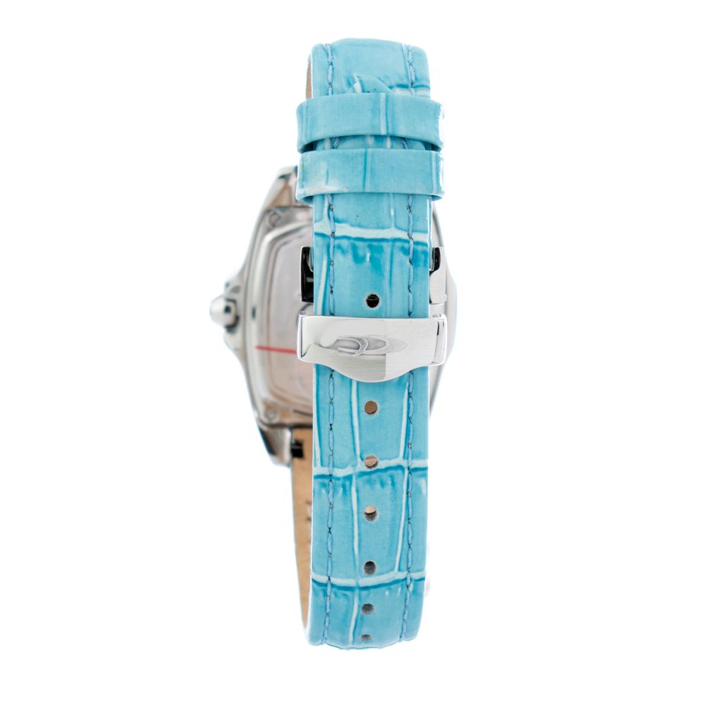 Modra usnjena ura Chronotech