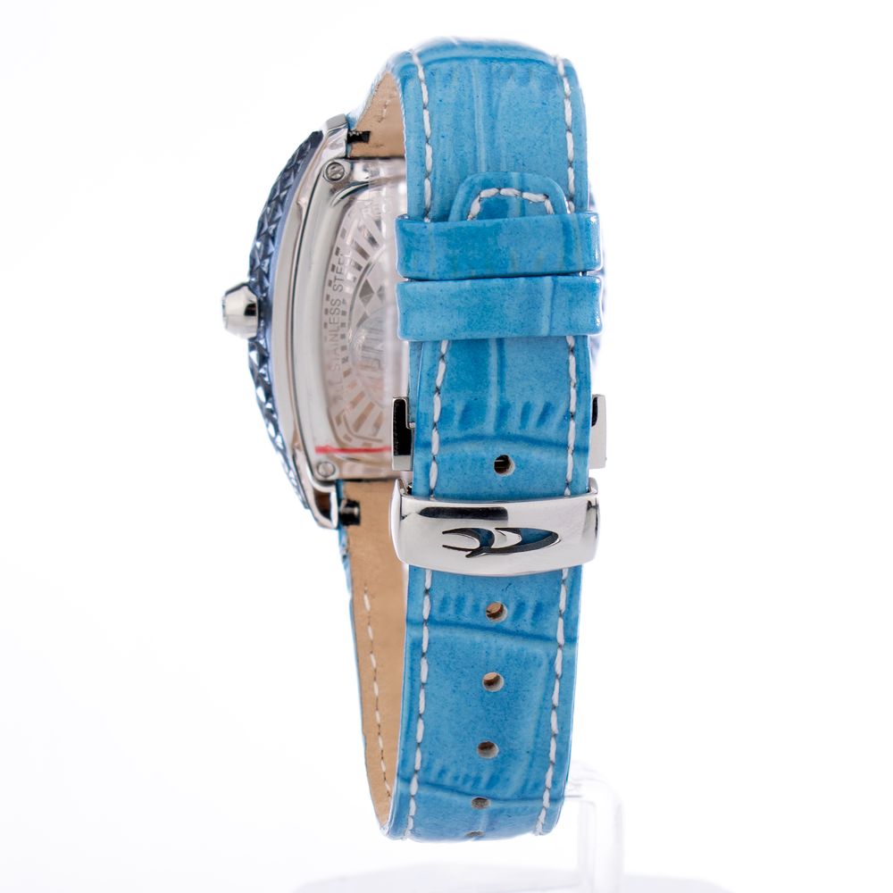Modra usnjena ura Chronotech