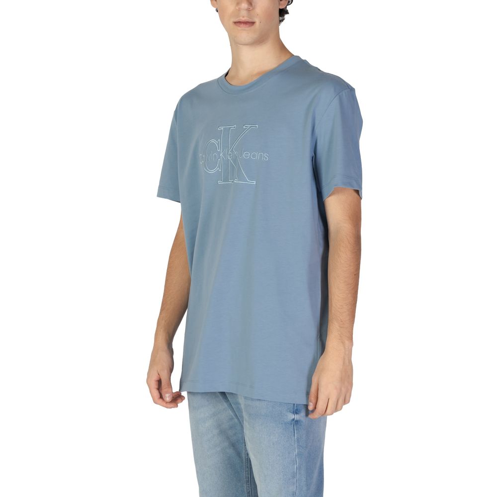 Calvin Klein Jeans Modra bombažna majica