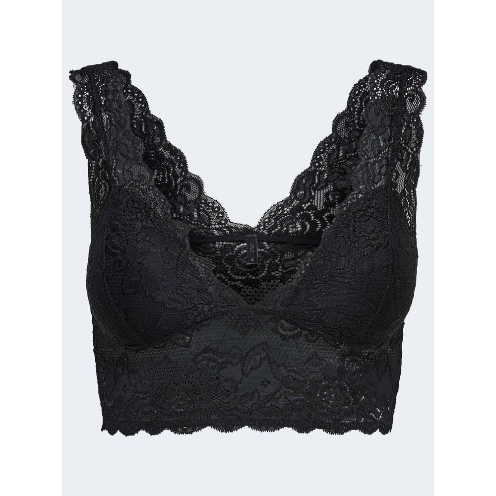Only Black Polyester Bra