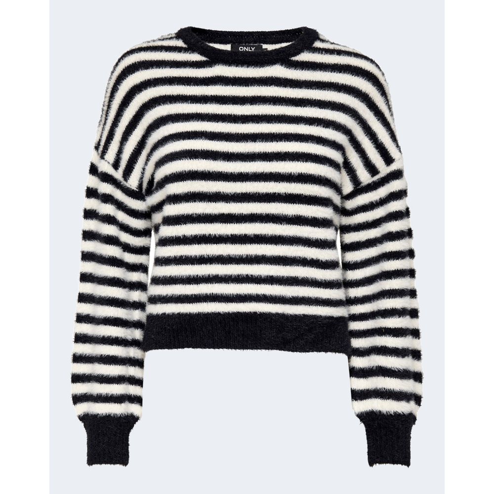 Only Black And White Marabou Tops & T-Shirt