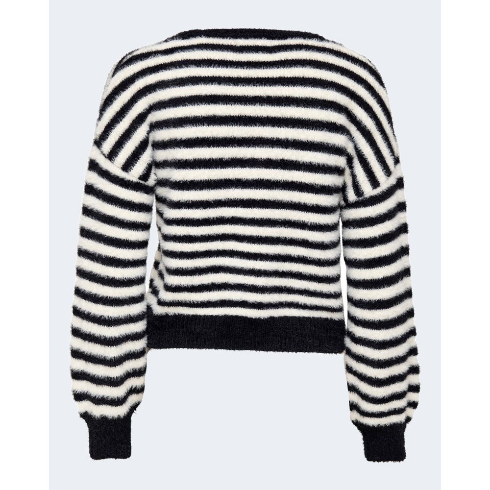Only Black And White Marabou Tops & T-Shirt