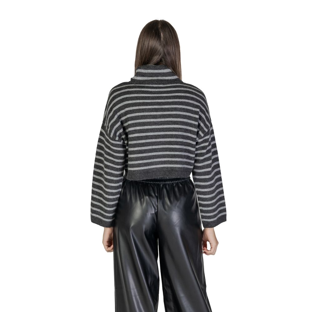 Only Gray Marabou Sweater