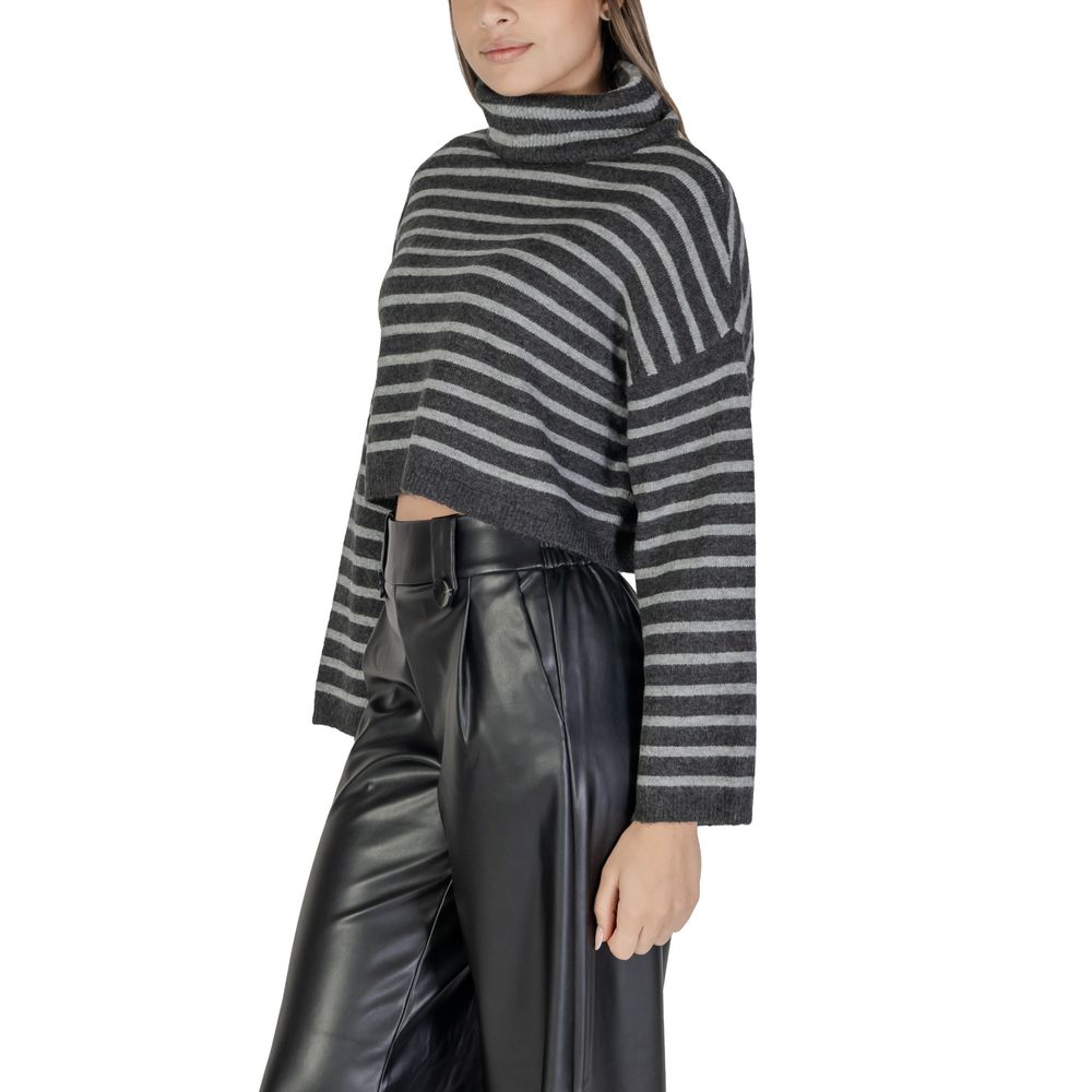 Only Gray Marabou Sweater