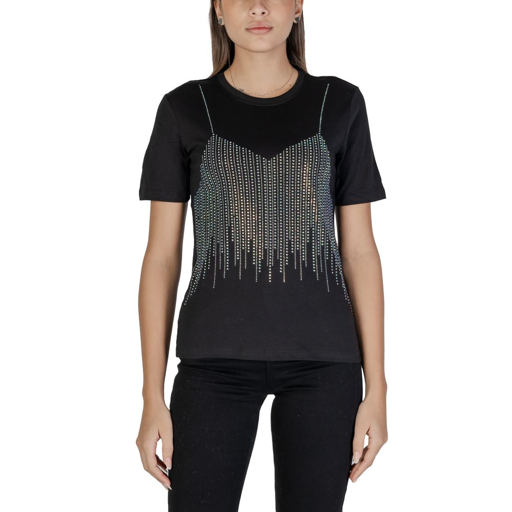 Only Black Cotton T-Shirt