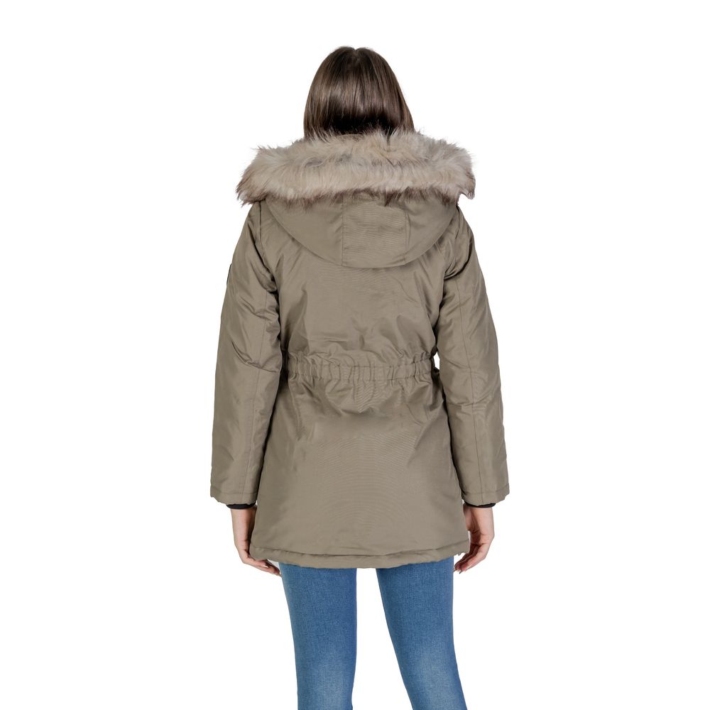 Only Green Polyester Parka