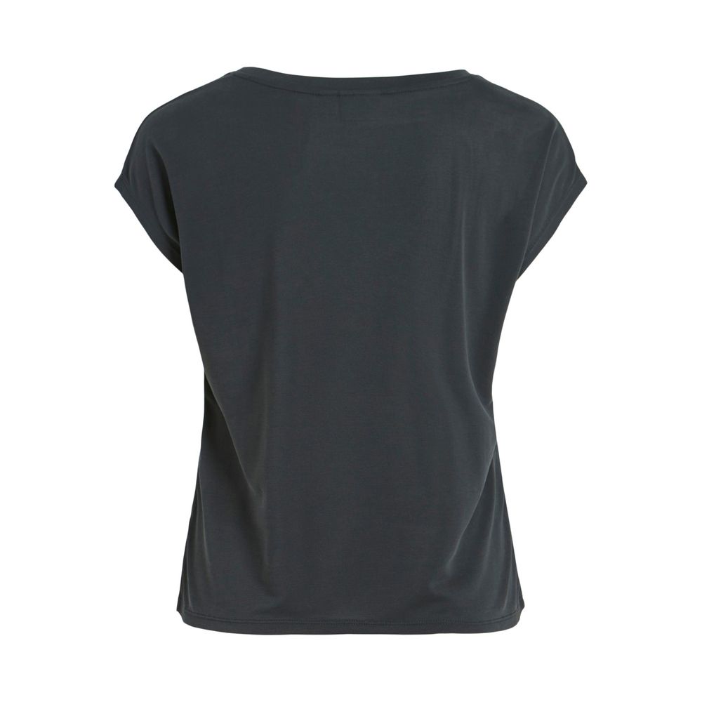 Vila Clothes Black Tencel T-Shirt