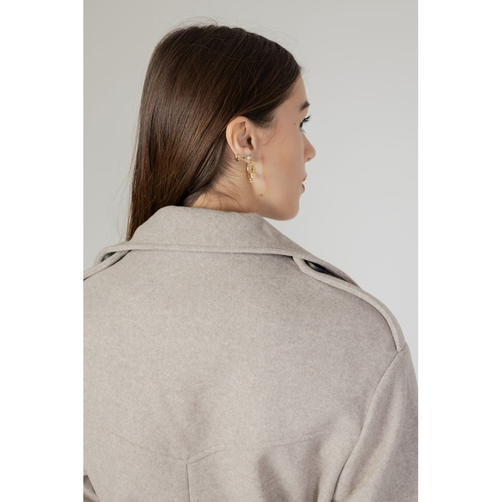 Only Beige Polyester Coat