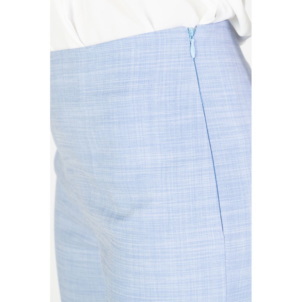 Sandro Ferrone Blue Viscose Pant