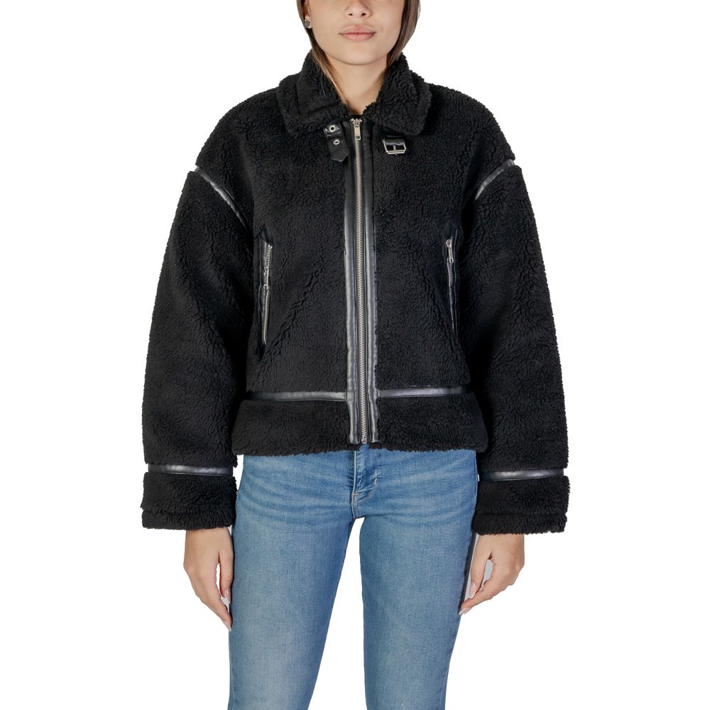 Only Black Polyester Coat
