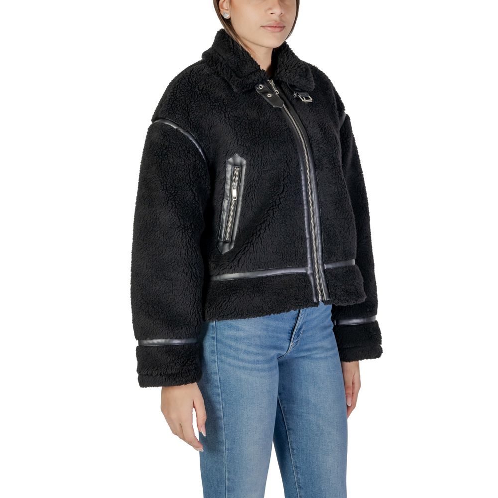 Only Black Polyester Coat