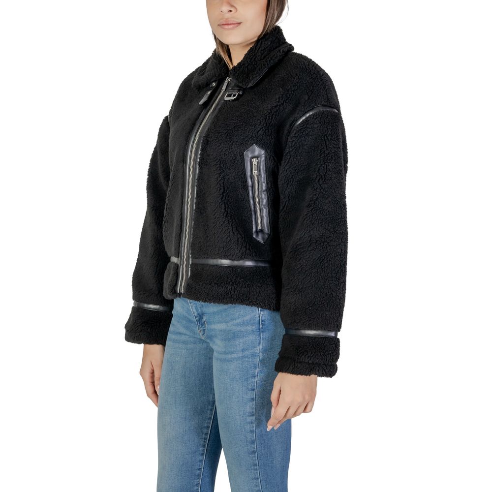 Only Black Polyester Coat