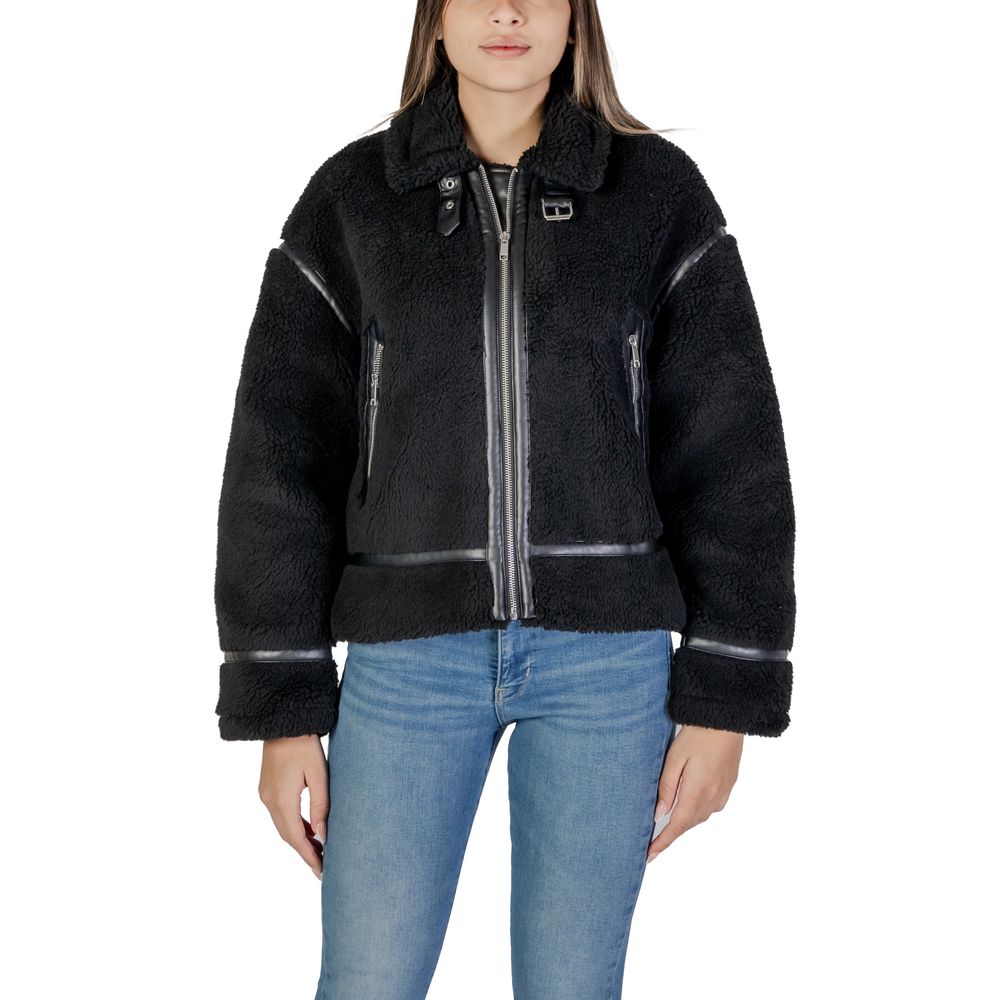 Only Black Polyester Coat