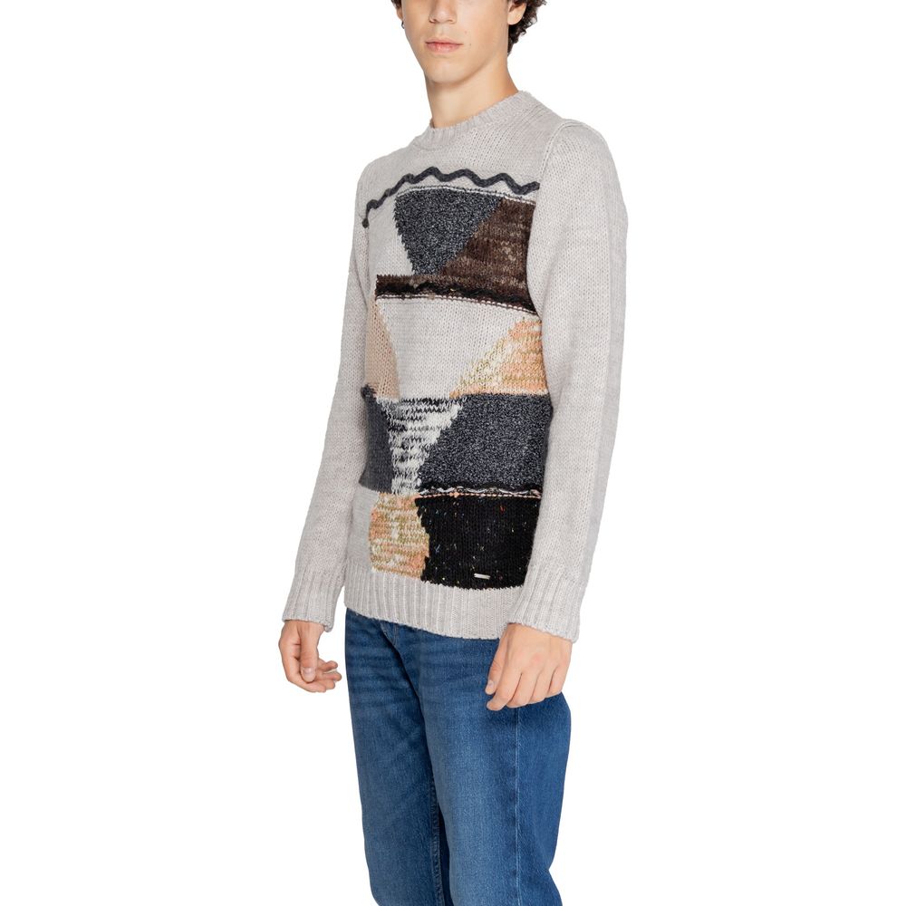Gianni Lupo Beige Marabou Sweater