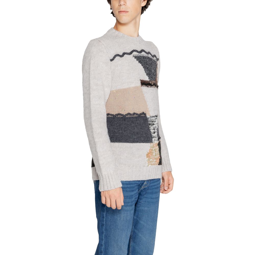 Gianni Lupo Beige Marabou Sweater