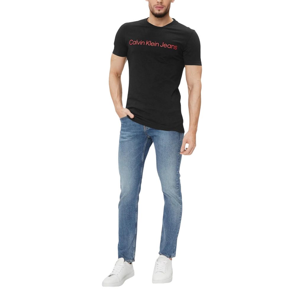 Calvin Klein Jeans Dvobarvna bombažna majica