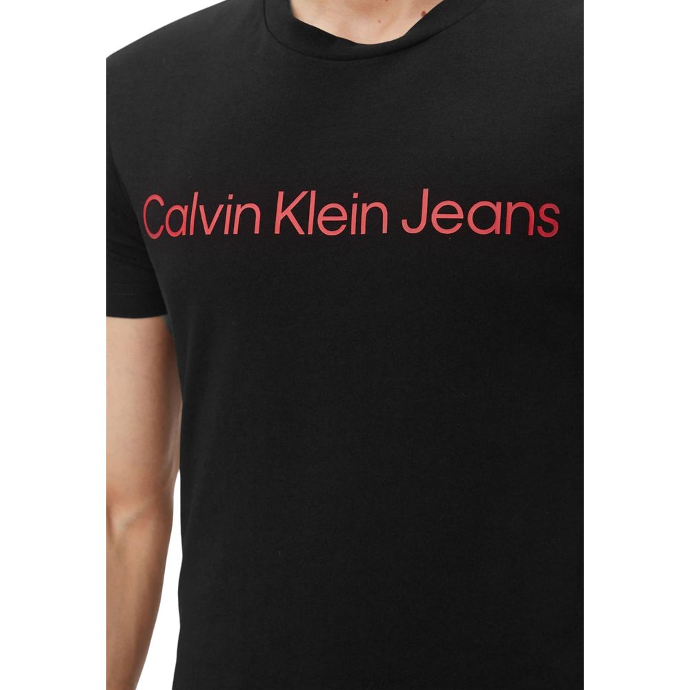 Calvin Klein Jeans Dvobarvna bombažna majica