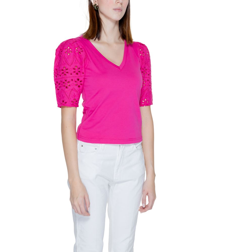 Morgan De Toi Pink Cotton T-Shirt