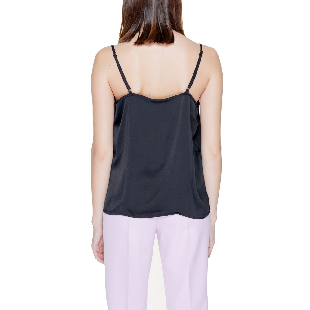 Jacqueline De Yong Black Polyester Tank Top