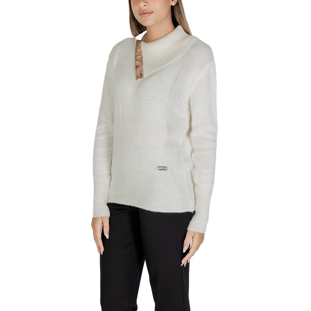 Alviero Martini Prima Classe Beli pulover iz viskoze