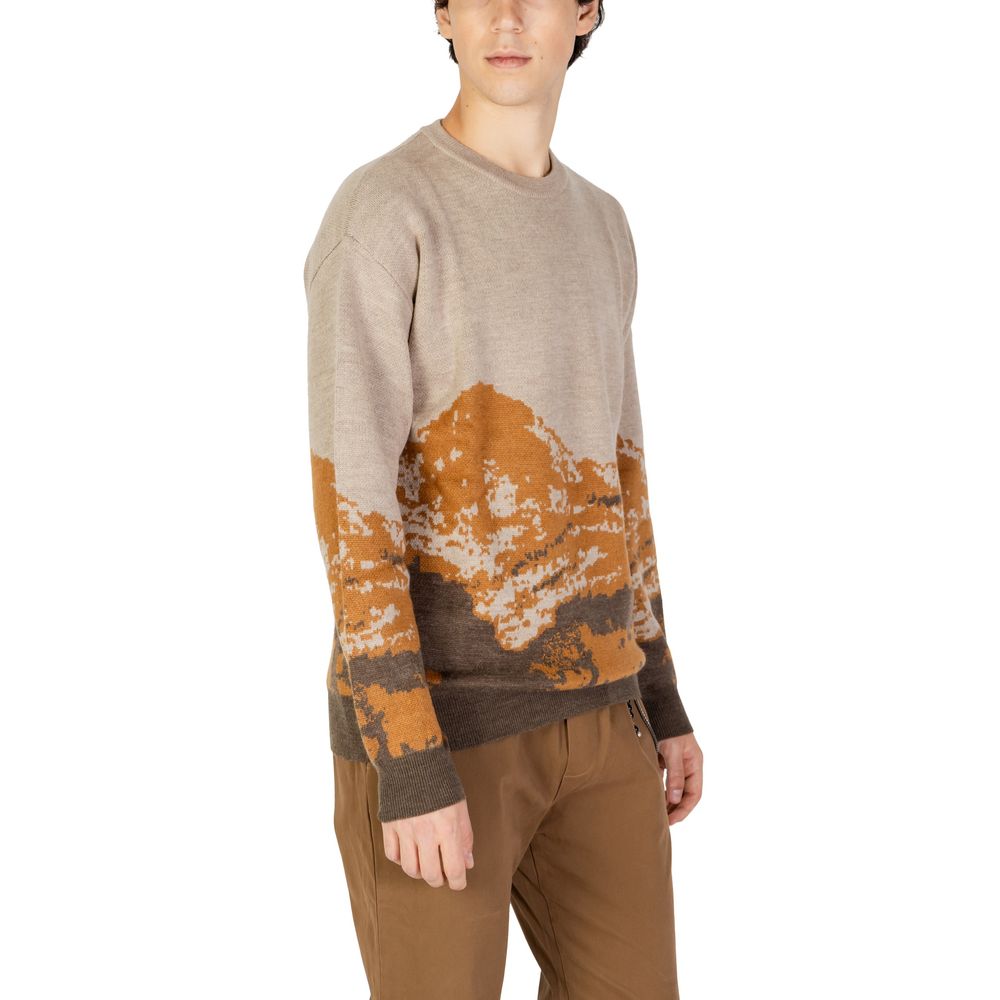 Gianni Lupo Brown Marabou Sweater