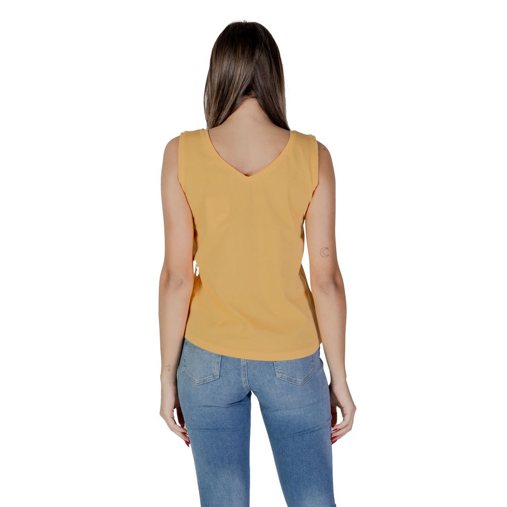 B.Young Yellow Cotton Tank Top