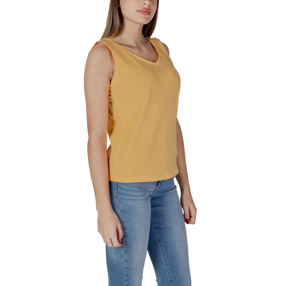 B.Young Yellow Cotton Tank Top