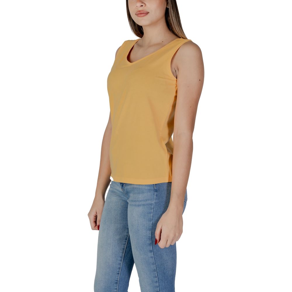 B.Young Yellow Cotton Tank Top